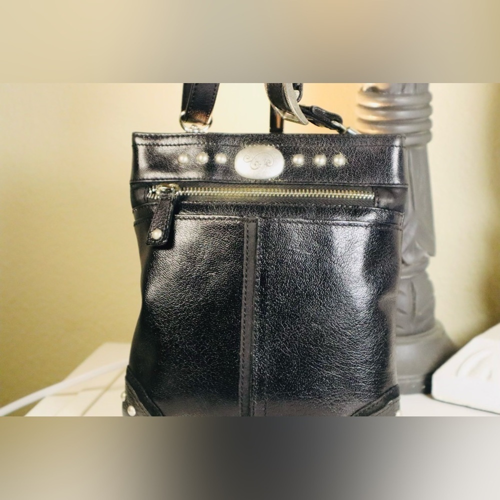 Brighton Black Elements Pouch Crossbody. - Picture 2 of 9